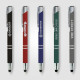 Stylo métallique Crosby avec stylet finition caoutchoutée – Écriture fine 800m