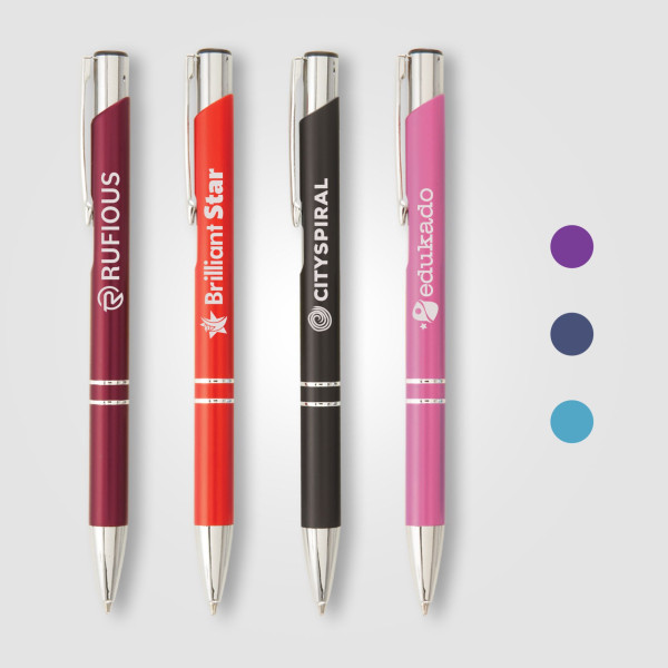 Stylo publicitaire Crosby Mat personnalisé – Finition aluminium mate et écriture fluide pour entreprises