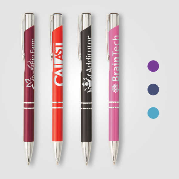 Stylo publicitaire Crosby Mat personnalisé – Finition aluminium mate et écriture fluide pour entreprises