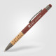 Stylo publicitaire Bowie Bamboo Grip avec stylet – Objet de communication personnalisable pour entreprises