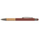 Stylo publicitaire Bowie Bamboo Grip avec stylet – Objet de communication personnalisable pour entreprises