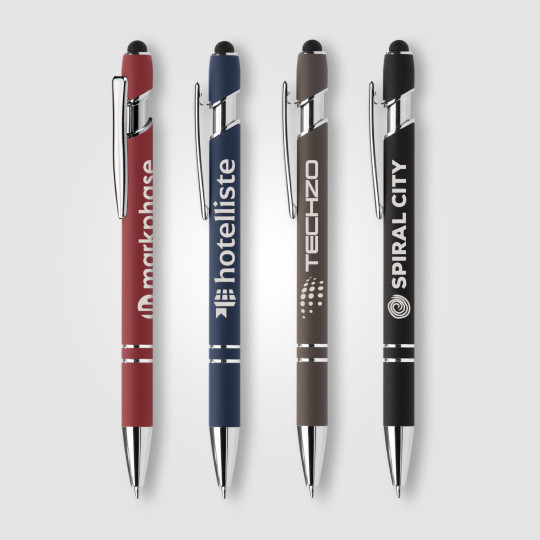Prince Recyclé Softy Stylo à Encre Anti-Fraude avec Stylet Tactile en Aluminium – BCM Goodies