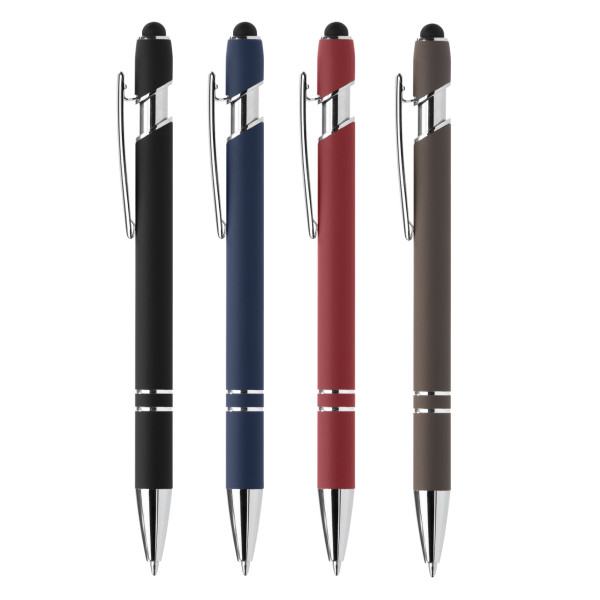 Prince Recyclé Softy Stylo à Encre Anti-Fraude avec Stylet Tactile en Aluminium – BCM Goodies