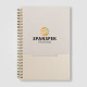 Carnet Lino FSC A5 à spirales verticales en coton recyclé – Papeterie personnalisable entreprise
