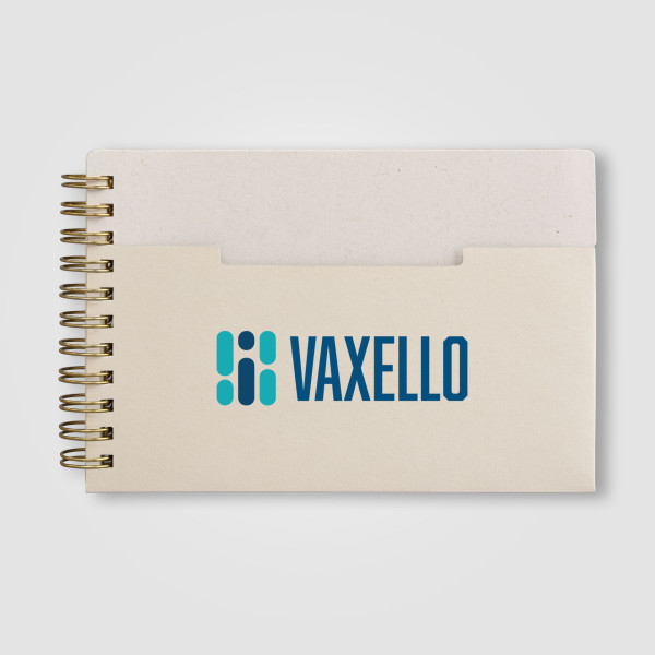 Carnet Lino A6 à spirale personnalisé en coton recyclé et papier FSC – Goodies entreprise BCM