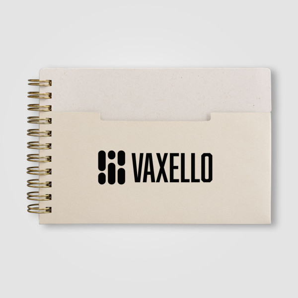 Carnet Lino A6 à spirale personnalisé en coton recyclé et papier FSC – Goodies entreprise BCM