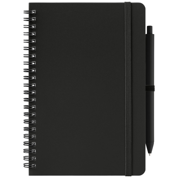Bloc-notes à spirale A5 Höga Repreve personnalisé avec stylo – carnet écologique personnalisé pour entreprises