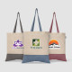Sac fourre-tout en coton recyclé bicolore 140 gsm Quebec – Objet publicitaire personnalisable pour entreprises et événements