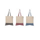 Sac fourre-tout en coton recyclé bicolore 140 gsm Quebec – Objet publicitaire personnalisable pour entreprises et événements