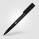 Stylo bille Jagger soft-touch noir mat – Gravure miroir, recharge longue durée – BCM Goodies