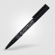 Stylo bille Jagger soft-touch noir mat – Gravure miroir, recharge longue durée – BCM Goodies
