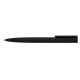 Stylo bille Jagger soft-touch noir mat – Gravure miroir, recharge longue durée – BCM Goodies