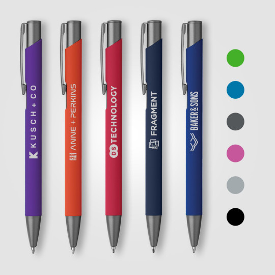 Stylo personnalisé Crosby Gunmetal Softy – Instrument d’écriture professionnel pour communication d’entreprise