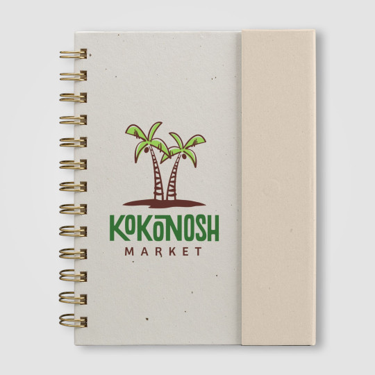 Organiseur Halden B6 personnalisé – Carnet à spirales avec stylo, pages FSC, fermeture magnétique, BCM Goodies