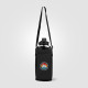 Sac Malmö pour bouteille 1,8 L en PU recyclé avec compartiment isotherme et poche zippée – Objet publicitaire personnalisable po