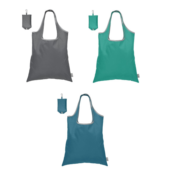 Santorini Fourre-tout pliable rPET personnalisé – Sac publicitaire réutilisable et responsable pour entreprises – BCM Goodies
