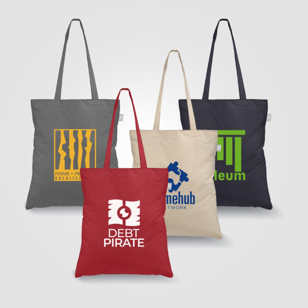 Sac fourre-tout personnalisé en coton recyclé 140 gsm – Le Geo | Objet publicitaire responsable BCM Goodies