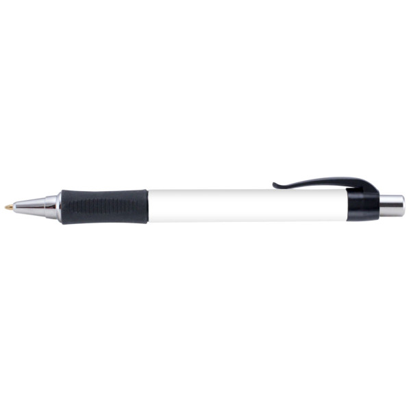 Stylo publicitaire Hepburn Chrome personnalisable avec impression 360° – BCM Goodies