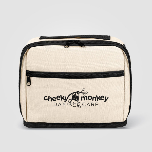 Trousse organisatrice tech en coton recyclé 1,7 L – Accessoire d’entreprise écoresponsable personnalisable BCM Goodies