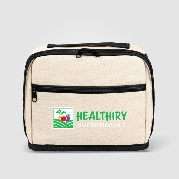 Trousse organisatrice tech en coton recyclé 1,7 L – Accessoire d’entreprise écoresponsable personnalisable BCM Goodies