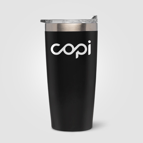 Gobelet isotherme 530 ml en acier inoxydable double paroi avec couvercle étanche – BCM Goodies