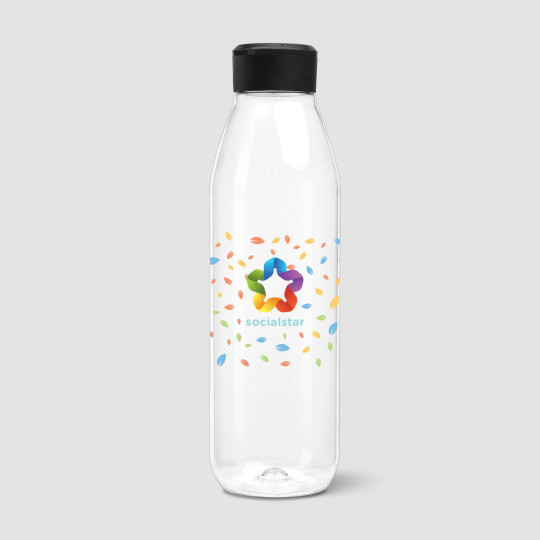 Gourde Salo Tritan Renew 740 ml avec bouchon coloré – Bouteille réutilisable transparente BCM Goodies