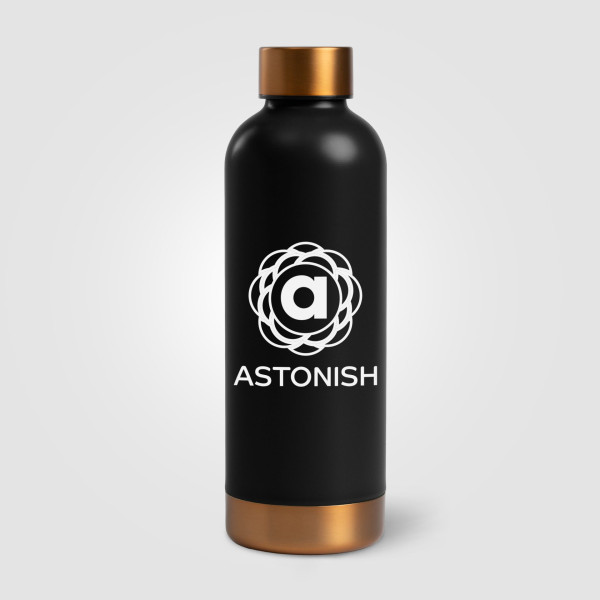 Bouteille isotherme personnalisable Astrid 530 ml en acier inoxydable pour entreprises – BCM Goodies