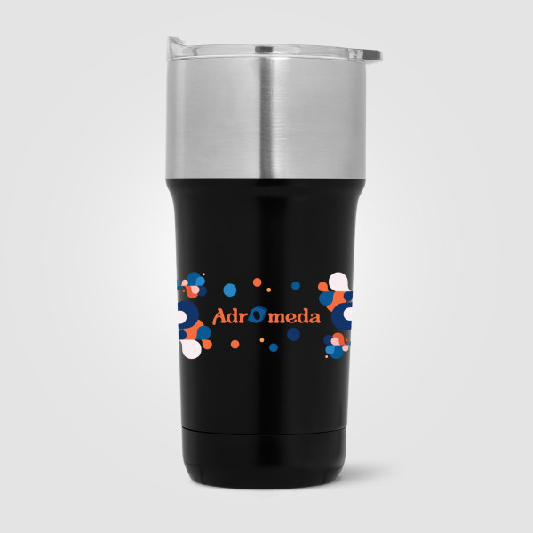 Tumbler Optimus 590 ml personnalisable en acier inoxydable et céramique – Gobelet isotherme pour cadeaux d’entreprise BCM Goodie