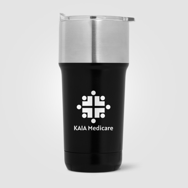 Tumbler Optimus 590 ml personnalisable en acier inoxydable et céramique – Gobelet isotherme pour cadeaux d’entreprise BCM Goodie