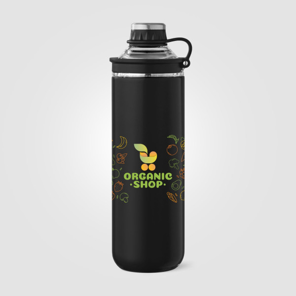 Gourde Oasis 680 ml en acier inoxydable recyclé personnalisable avec couvercle – BCM Goodies