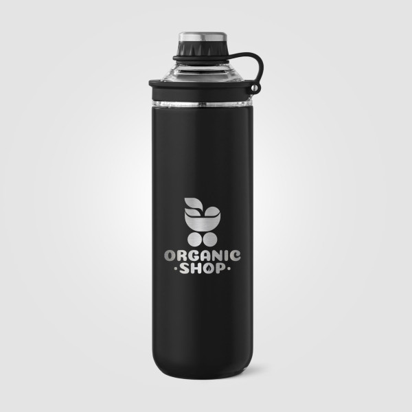 Gourde Oasis 680 ml en acier inoxydable recyclé personnalisable avec couvercle – BCM Goodies