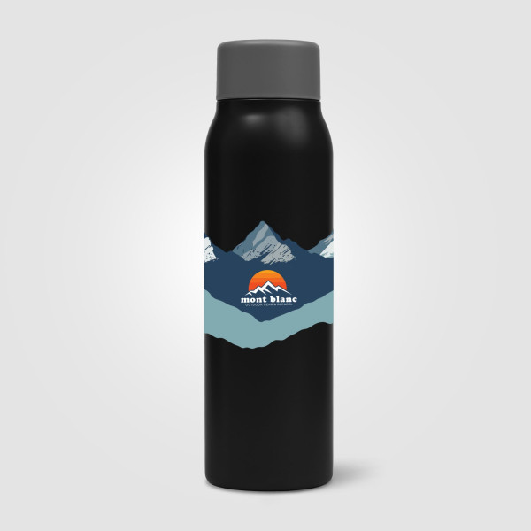 Bouteille gazeuse Breeze 590 ml en acier inoxydable recyclé avec valve de sécurité – BCM Goodies