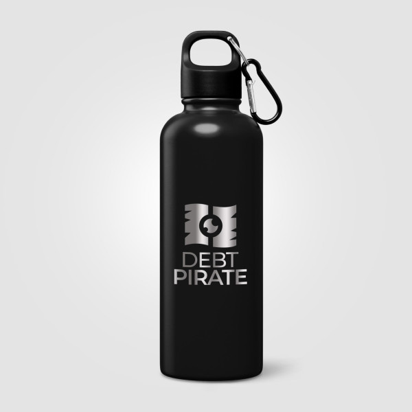 Gourde personnalisable Portland Plus en acier inoxydable recyclé avec mousqueton – Objet publicitaire BCM Goodies