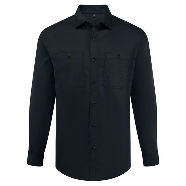 Chemise de service unisexe personnalisable pour entreprise – Tenue professionnelle B2B – BCM Goodies