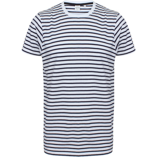 T-shirt Rayé unisexe personnalisable pour communication d’entreprise – BCM Goodies