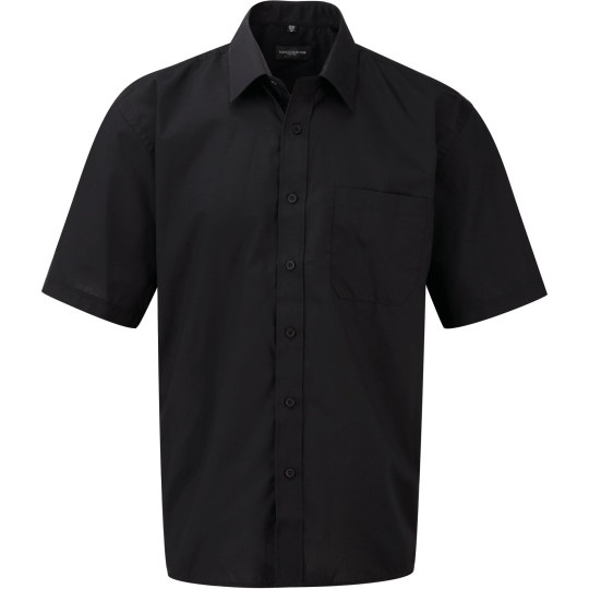 Chemise homme popeline polycoton manches courtes – Tenue professionnelle personnalisable pour entreprises et événements