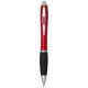 Stylo bille en plastique recyclé RCS avec corps coloré et grip noir (encre noire) Nash