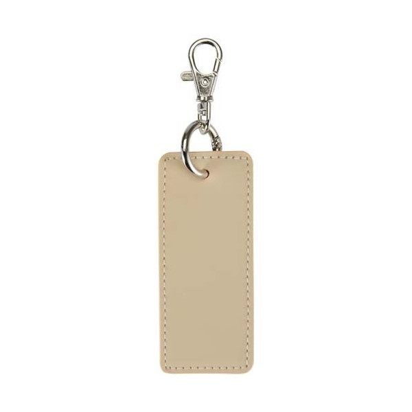 Porte-clés rectangulaire à breloques en matériaux recyclés certifié GRS Resi Plus