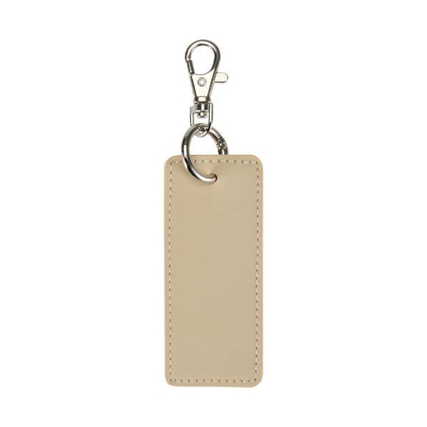 Porte-clés rectangulaire à breloques en matériaux recyclés certifié GRS Resi Plus