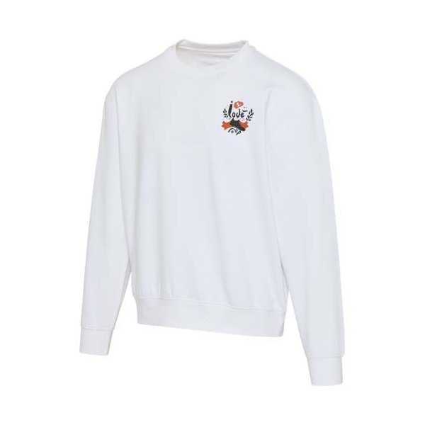 Pull unisexe OCS en coton bio oversize à col rond Boris de 280 g/m2