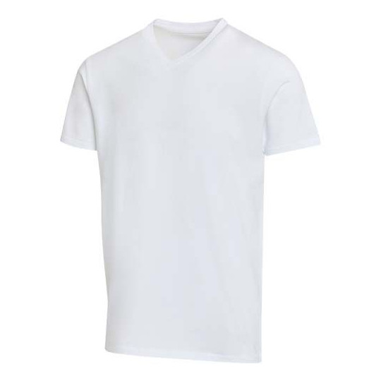 T-shirt unisexe en coton bio certifié OCS Balfour à manches courtes et col en V de 200 g/m²