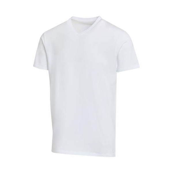 T-shirt unisexe en coton bio certifié OCS Balfour à manches courtes et col en V de 200 g/m²