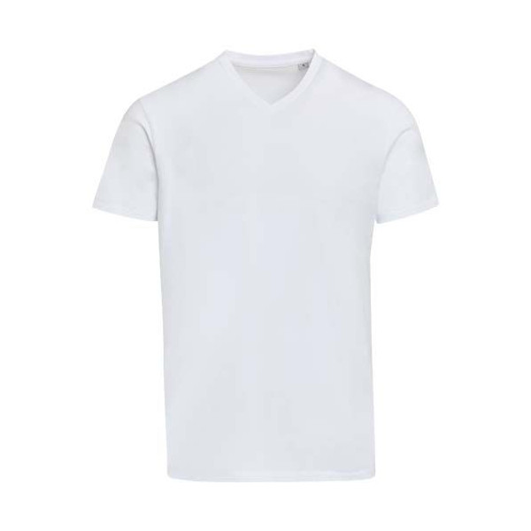 T-shirt unisexe en coton bio certifié OCS Balfour à manches courtes et col en V de 200 g/m²