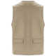 Gilet de travail multi-poches à col en V Venera de 200 g/m2