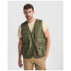 Gilet de travail multi-poches à col en V Venera de 200 g/m2