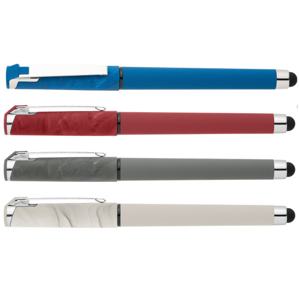 Stylo stylet Islander en plastique effet marbré