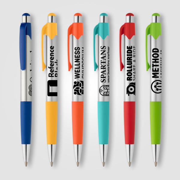 Stylo Smoothy Essentials en plastique recyclé avec grip coloré