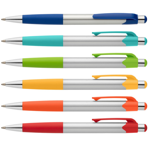 Stylo Smoothy Essentials en plastique recyclé avec grip coloré