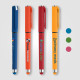 Stylo gel Islander Essentials en plastique recyclé avec grip coloré