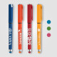 Stylo gel Islander Essentials en plastique recyclé avec grip coloré